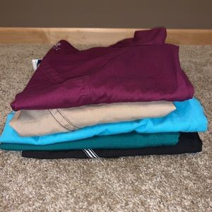 5 Scrub Tops - Various colors and brands